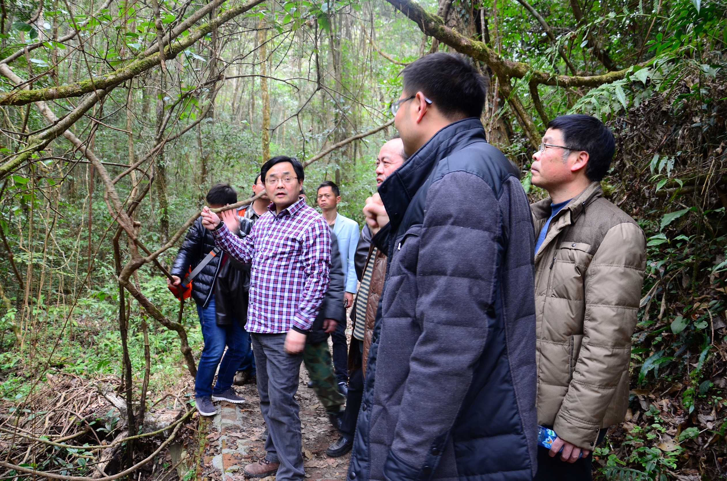 江西九连山国家级自然保护区管理局袁景西局长及领导班子成员,龙南县